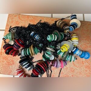 Set of 16 Vintage Button Necklaces GIFT IDEA!!
